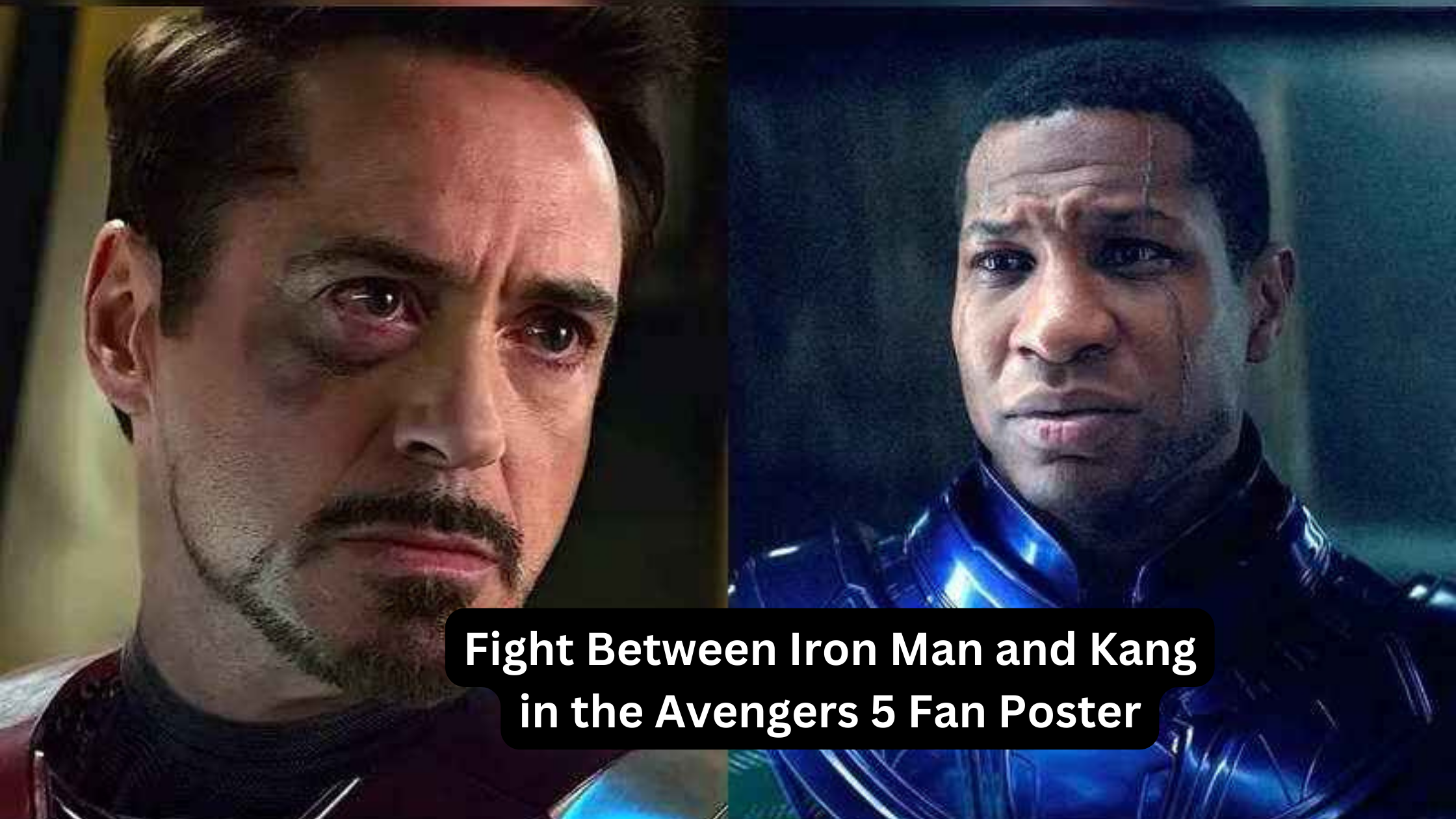 Fight Between Iron Man and Kang in the Avengers 5 Fan Poster